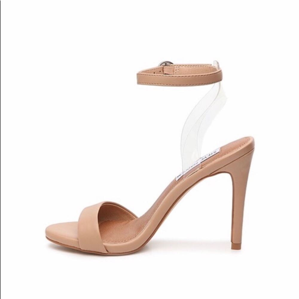 Steve Madden Rissa Heel Sandals Clear Strap